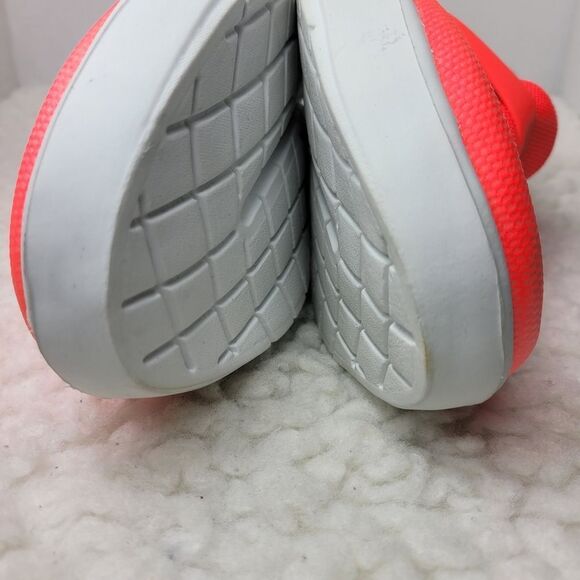 OOFOS OOmg Low Top Comfort Recovery Shoes Unisex W 12, M 10.5 Coral Orange - Picture 11 of 11